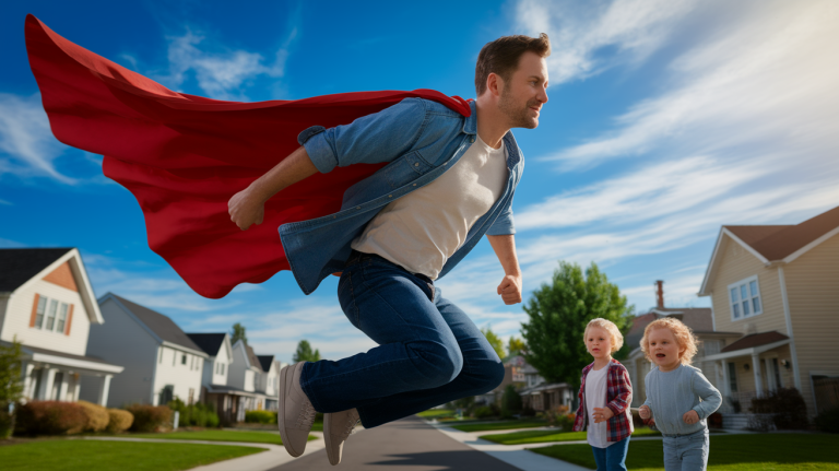 Papa peut-il devenir un super-héros ?