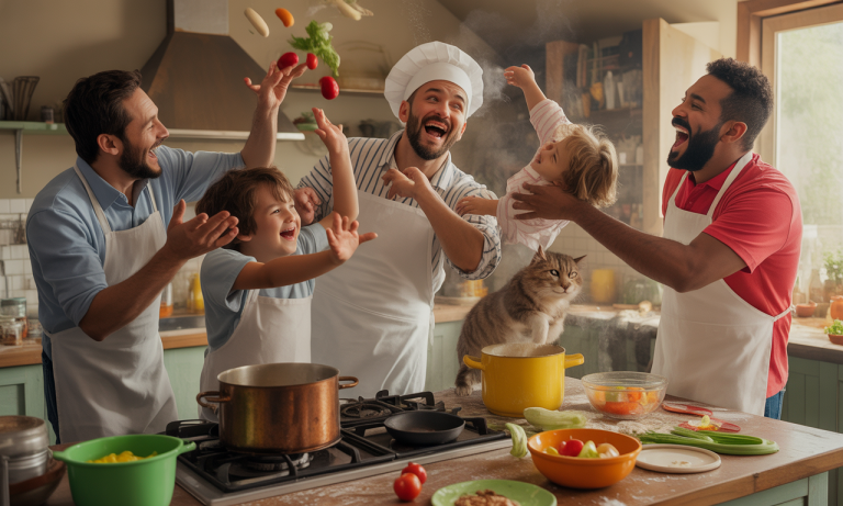 Comment initier les papas à la cuisine en les emmenant en folie ?