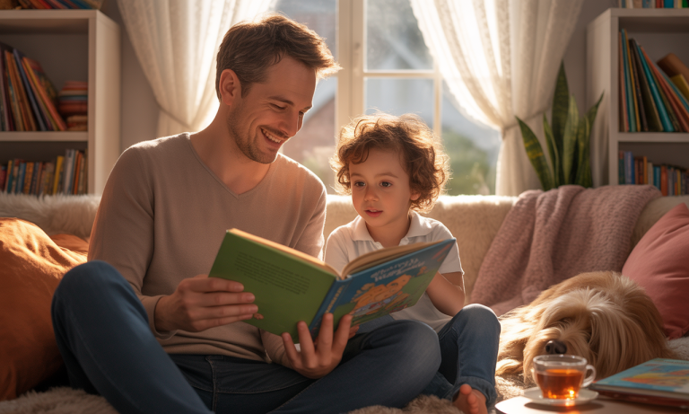 Pourquoi les séances de lecture improvisées avec papa sont-elles si précieuses ?